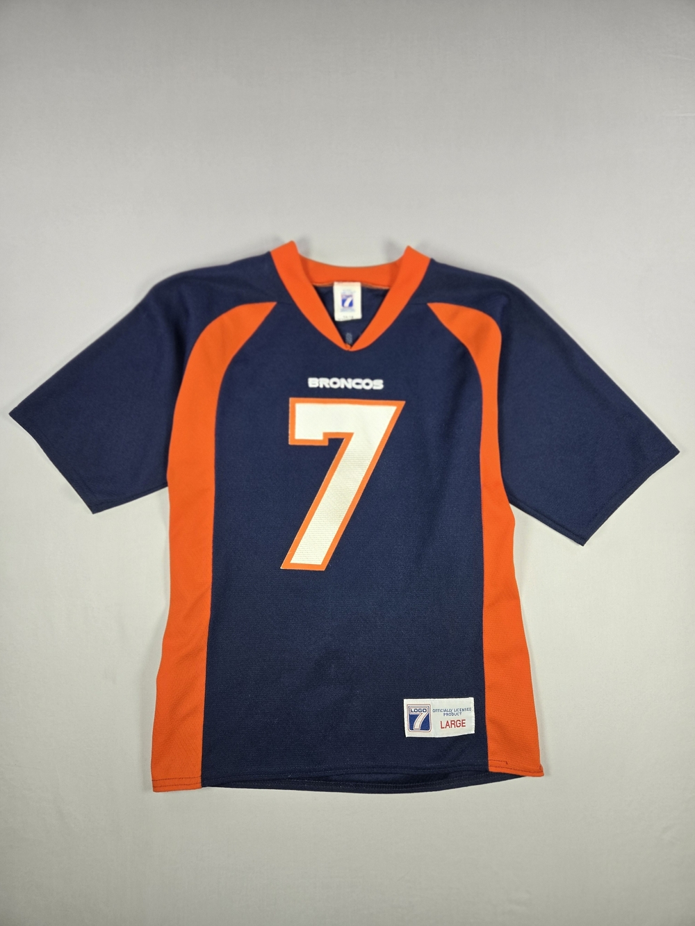 Vintage Logo 7 Denver Broncos John Elway Jersey Youth L 14/16 Made in USA